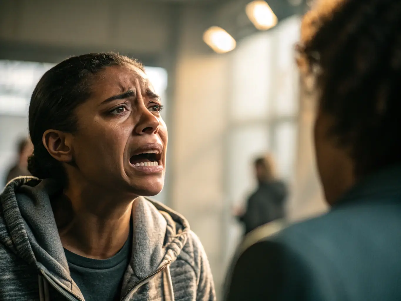 A poignant scene from a documentary, capturing a real-life moment with authentic emotion and depth, highlighting the power of documentary filmmaking.